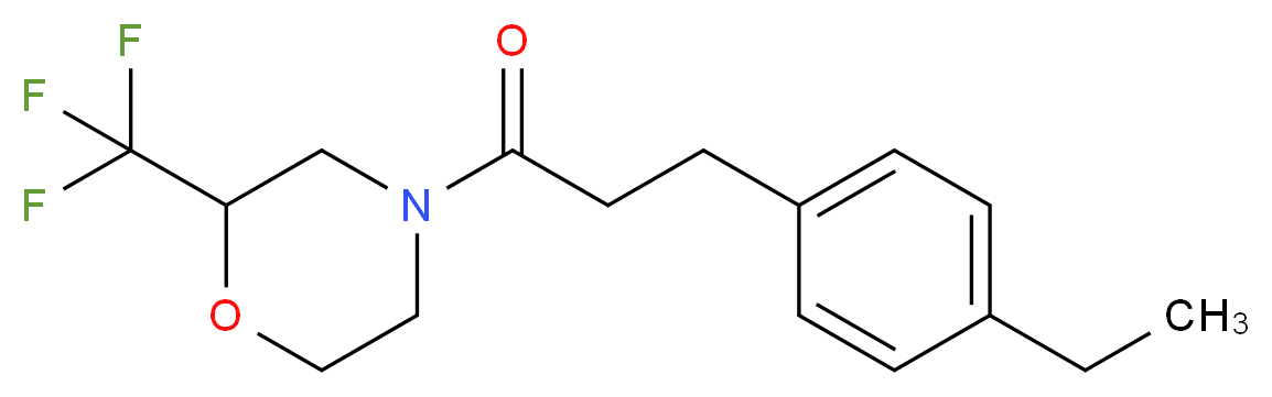 4-[3-(4-ethylphenyl)propanoyl]-2-(trifluoromethyl)morpholine_Molecular_structure_CAS_)