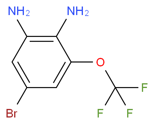 5-Bromo-3-(trifluoromethoxy)benzene-1,2-diamine 97%_Molecular_structure_CAS_)