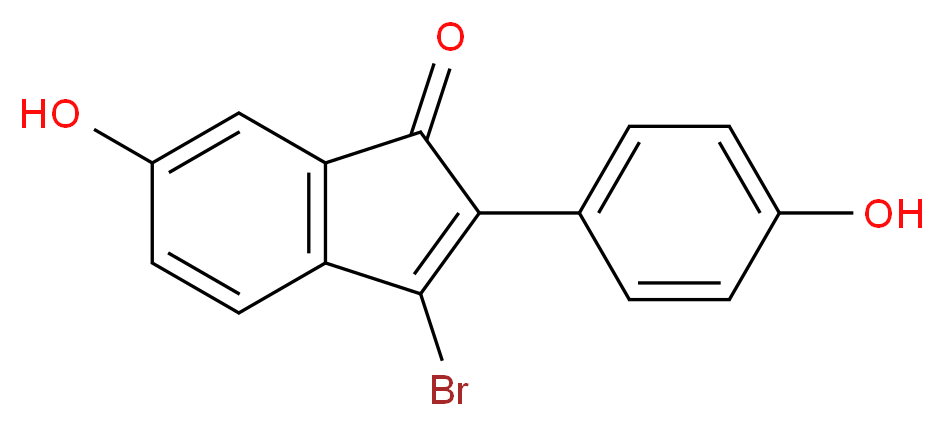 3-BROMO-6-HYDROXY-2-(4-HYDROXYPHENYL)-1H-INDEN-1-ONE_Molecular_structure_CAS_)