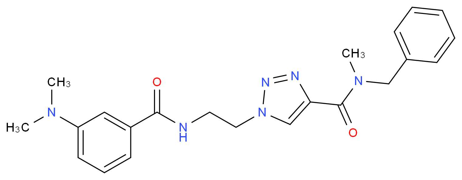 N-benzyl-1-(2-{[3-(dimethylamino)benzoyl]amino}ethyl)-N-methyl-1H-1,2,3-triazole-4-carboxamide_Molecular_structure_CAS_)