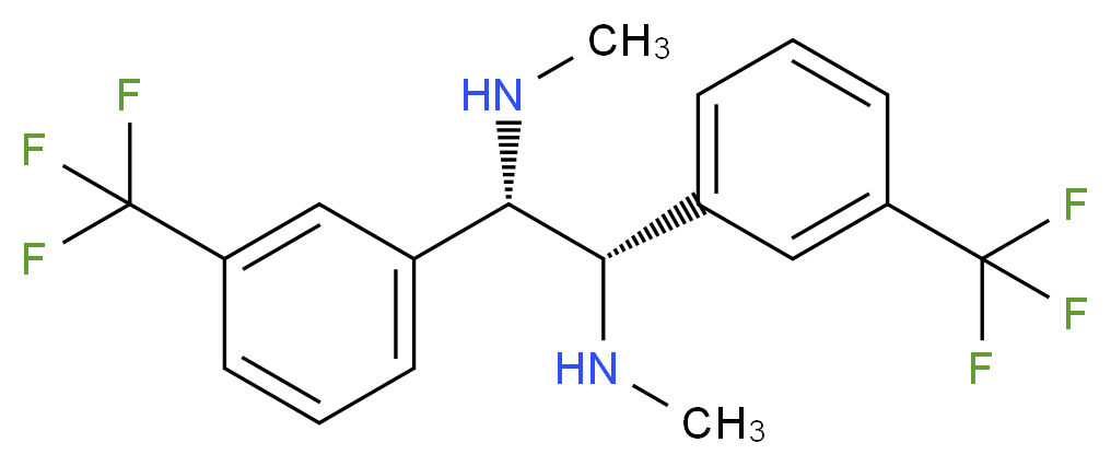 (1S,2S)-(-)-N,N′-Dimethyl-1,2-bis[3-(trifluoromethyl)phenyl]ethylenediamine_Molecular_structure_CAS_205873-26-3)