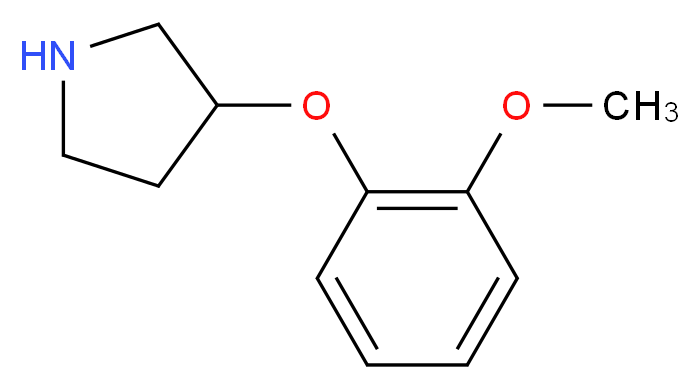 3-(2-Methoxyphenoxy)pyrrolidine_Molecular_structure_CAS_)