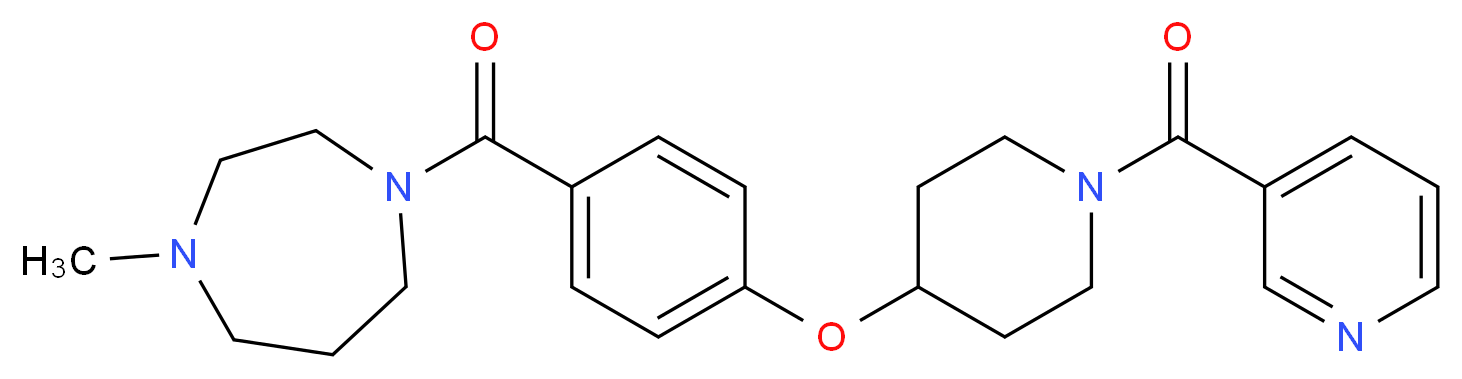 1-methyl-4-(4-{[1-(3-pyridinylcarbonyl)-4-piperidinyl]oxy}benzoyl)-1,4-diazepane_Molecular_structure_CAS_)