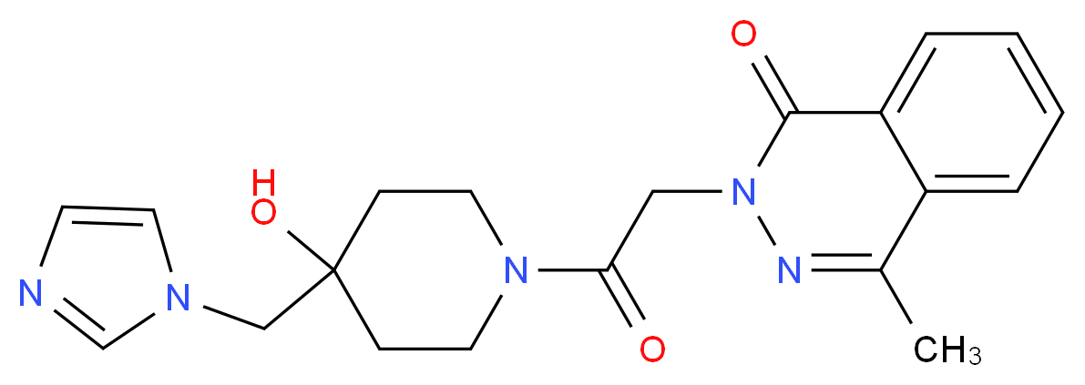 2-{2-[4-hydroxy-4-(1H-imidazol-1-ylmethyl)-1-piperidinyl]-2-oxoethyl}-4-methyl-1(2H)-phthalazinone_Molecular_structure_CAS_)