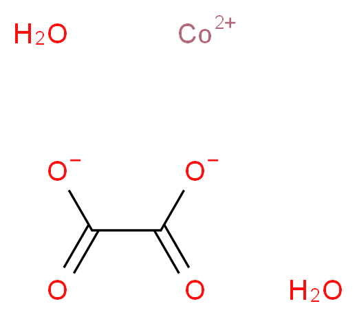 Cobalt(II) oxalate dihydrate, Puratronic&reg;_Molecular_structure_CAS_5965-38-8)