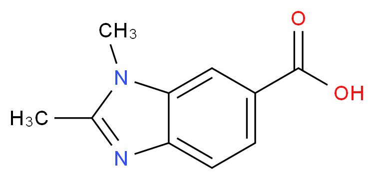 1,2-Dimethyl-1H-benzimidazole-6-carboxylic acid_Molecular_structure_CAS_6595-00-2)