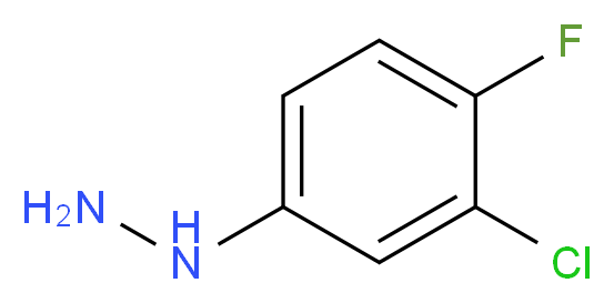3-Chloro-4-fluorophenylhydrazine, tech_Molecular_structure_CAS_84282-78-0)
