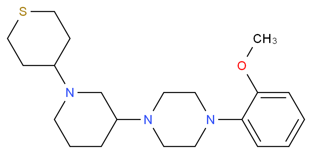 1-(2-methoxyphenyl)-4-[1-(tetrahydro-2H-thiopyran-4-yl)-3-piperidinyl]piperazine_Molecular_structure_CAS_)