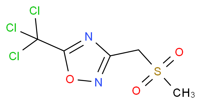 3-(methanesulfonylmethyl)-5-(trichloromethyl)-1,2,4-oxadiazole_Molecular_structure_CAS_)