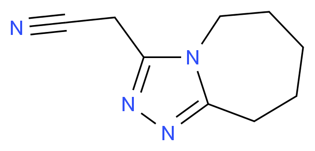 (6,7,8,9-Tetrahydro-5H-[1,2,4]triazolo[4,3-a]azepin-3-yl)-acetonitrile_Molecular_structure_CAS_116598-69-7)