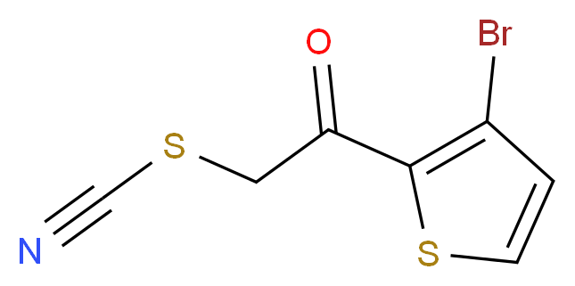 2-(3-Bromo-2-thienyl)-2-oxoethyl thiocyanate_Molecular_structure_CAS_)