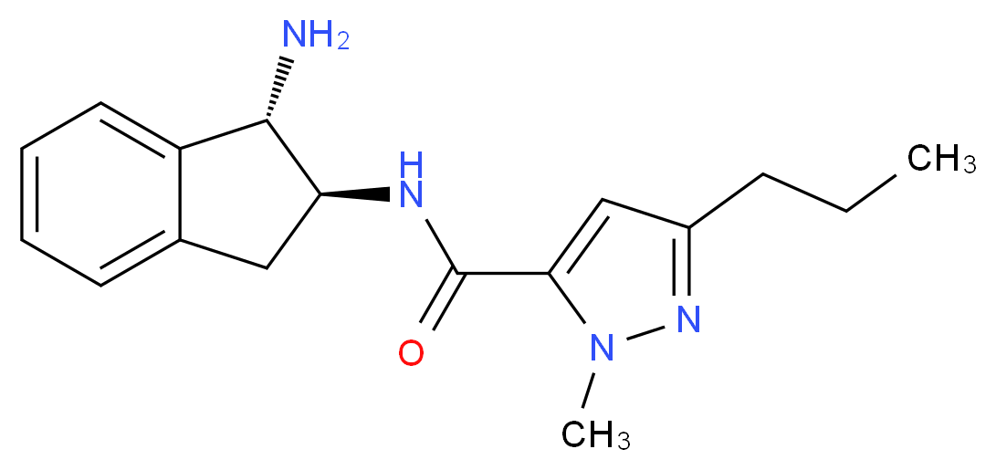 N-[(1S,2S)-1-amino-2,3-dihydro-1H-inden-2-yl]-1-methyl-3-propyl-1H-pyrazole-5-carboxamide_Molecular_structure_CAS_)