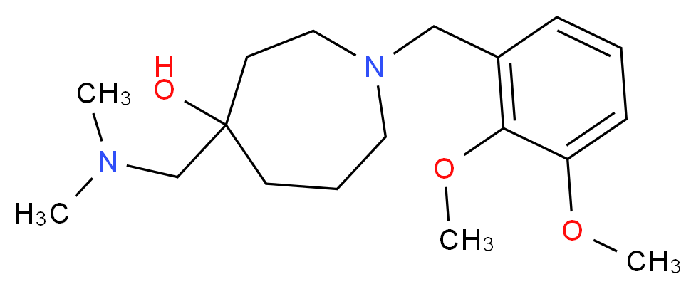 1-(2,3-dimethoxybenzyl)-4-[(dimethylamino)methyl]-4-azepanol_Molecular_structure_CAS_)