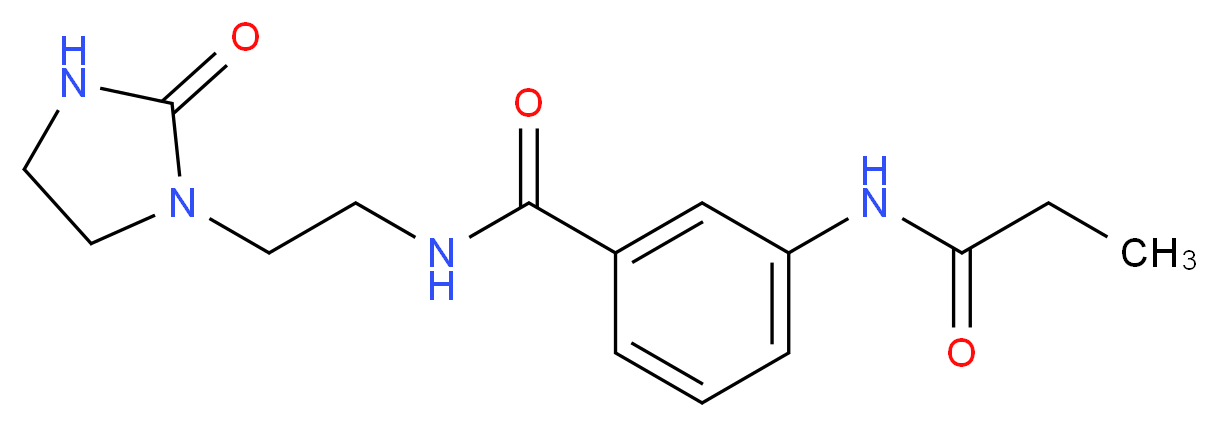 N-[2-(2-oxoimidazolidin-1-yl)ethyl]-3-(propionylamino)benzamide_Molecular_structure_CAS_)
