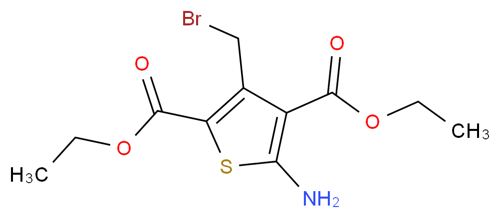 diethyl 5-amino-3-(bromomethyl)thiophene-2,4-dicarboxylate_Molecular_structure_CAS_)