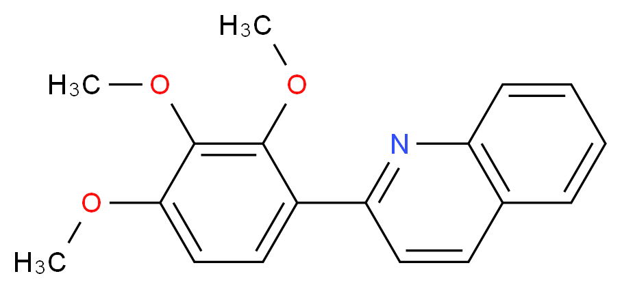 2-(2,3,4-trimethoxyphenyl)quinoline_Molecular_structure_CAS_)