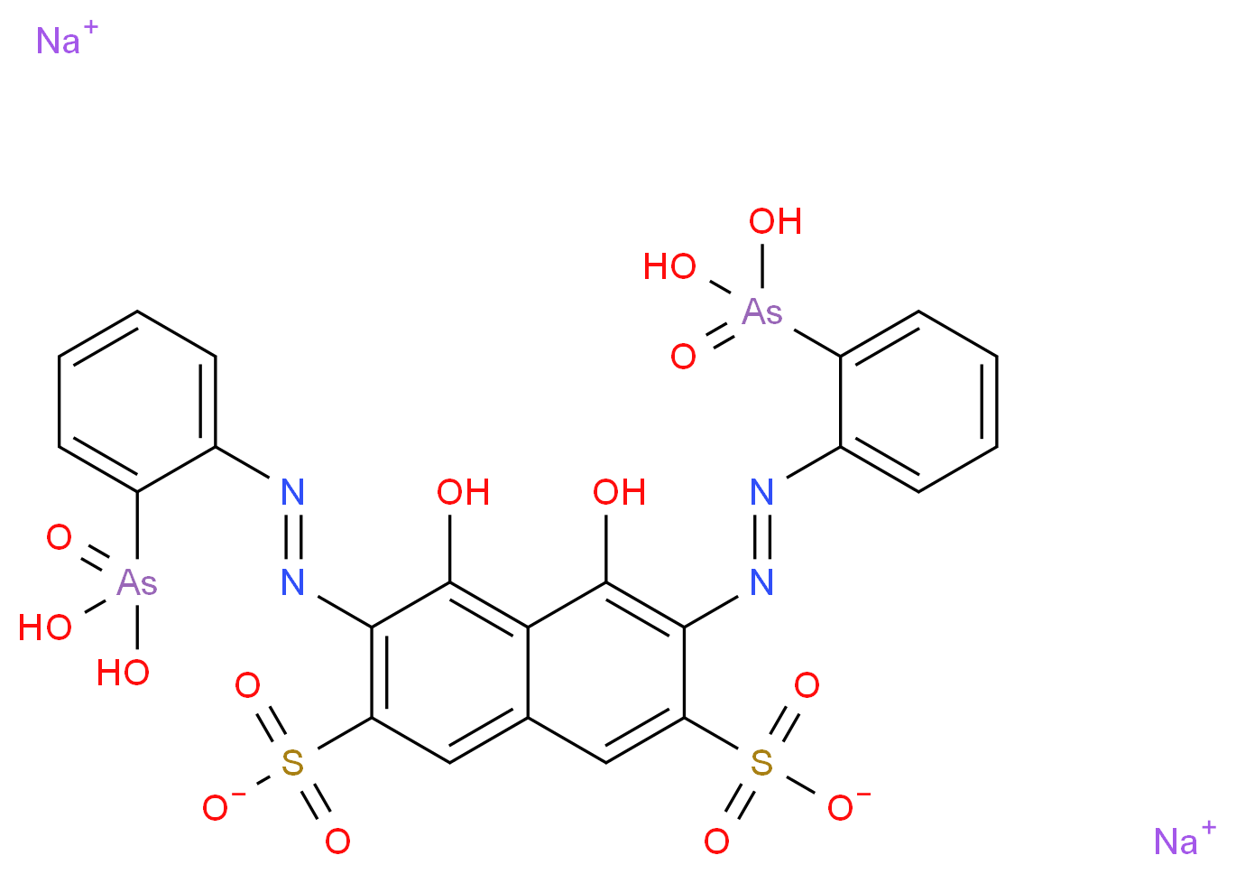 disodium 3,6-bis((o-arsonophenyl)azo)-4,5-dihydroxyNaphthalene-2,7-disulphonate_Molecular_structure_CAS_62337-00-2)