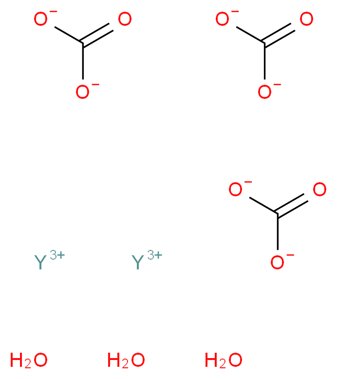 Yttrium(III) carbonate hydrate_Molecular_structure_CAS_38245-39-5)