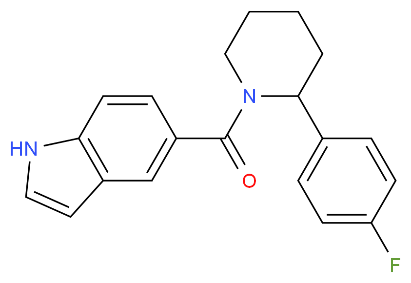 5-{[2-(4-fluorophenyl)-1-piperidinyl]carbonyl}-1H-indole_Molecular_structure_CAS_)