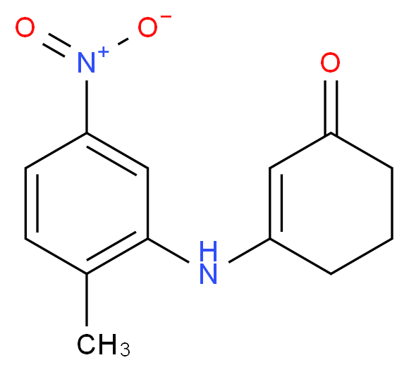 3-[(2-Methyl-5-nitrophenyl)amino]cyclohex-2-en-1-one_Molecular_structure_CAS_)