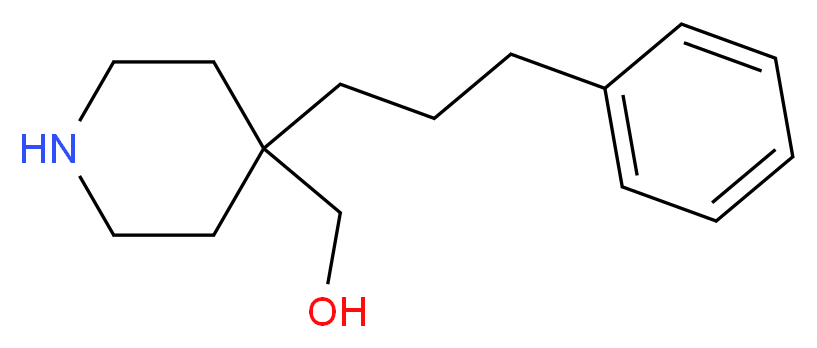 [4-(3-phenylpropyl)piperidin-4-yl]methanol_Molecular_structure_CAS_)
