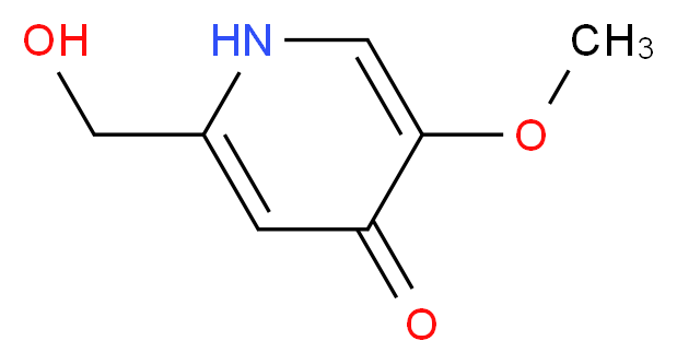 2-(Hydroxymethyl)-5-methoxy-4(1H)-pyridinone_Molecular_structure_CAS_6323-21-3)