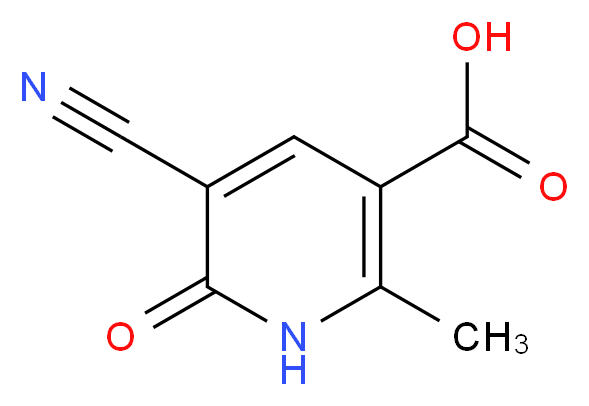 5-cyano-2-methyl-6-oxo-1,6-dihydro-3-pyridinecarboxylic acid_Molecular_structure_CAS_101184-51-4)
