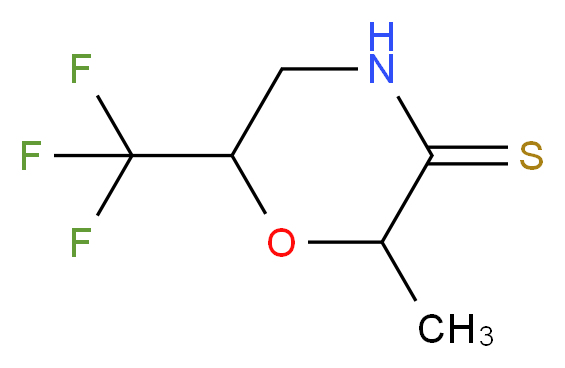 2-methyl-6-(trifluoromethyl)morpholine-3-thione_Molecular_structure_CAS_)