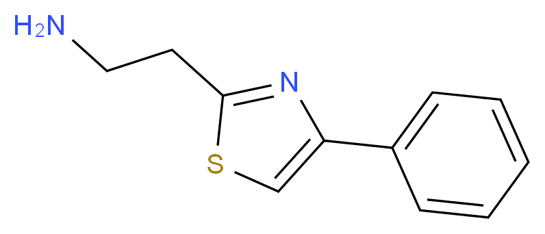 2-(4-phenylthiazol-2-yl)ethanamine_Molecular_structure_CAS_)