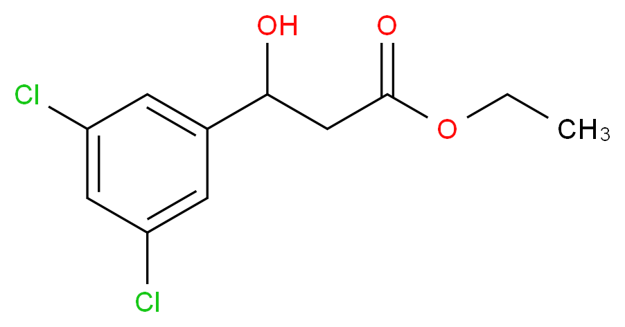 ethyl 3-(3,5-dichlorophenyl)-3-hydroxypropanoate_Molecular_structure_CAS_)