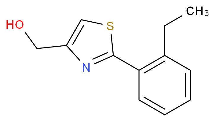 [2-(2-ETHYL-PHENYL)-THIAZOL-4-YL]-METHANOL_Molecular_structure_CAS_)