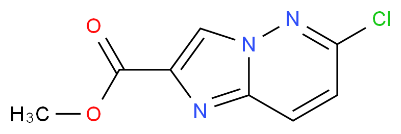 6-Chloroimidazo[1,2-b]pyridazine-2-carboxylic acid methyl ester_Molecular_structure_CAS_572910-59-9)