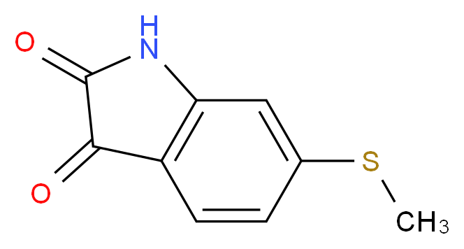 6-(methylsulfanyl)-2,3-dihydro-1H-indole-2,3-dione_Molecular_structure_CAS_)