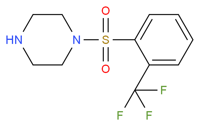 1-(2-Trifluoromethyl-benzenesulfonyl)-piperazine_Molecular_structure_CAS_)