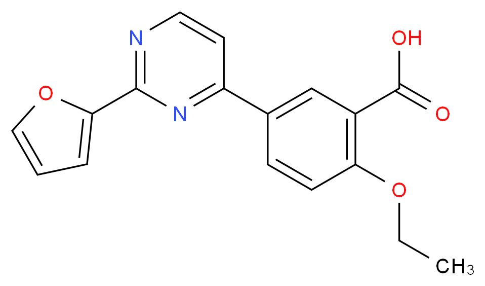 2-ethoxy-5-[2-(2-furyl)pyrimidin-4-yl]benzoic acid_Molecular_structure_CAS_)