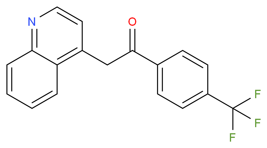 2-Quinolin-4-yl-1-[4-(trifluoromethyl)phenyl]-ethanone_Molecular_structure_CAS_51501-31-6)
