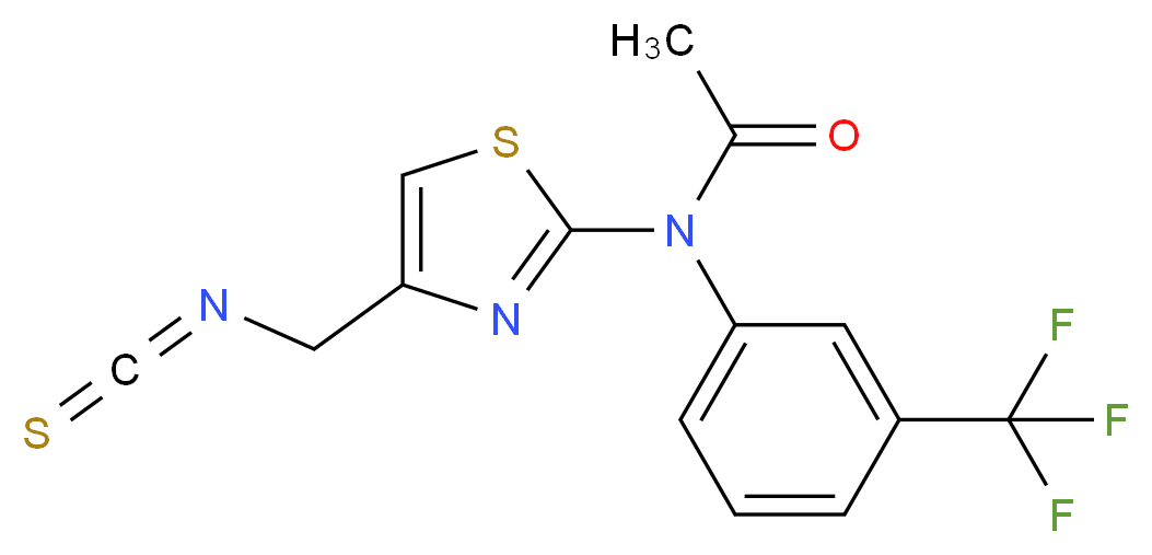 N-[4-(isothiocyanatomethyl)-1,3-thiazol-2-yl]-N-[3-(trifluoromethyl)phenyl]acetamide_Molecular_structure_CAS_)