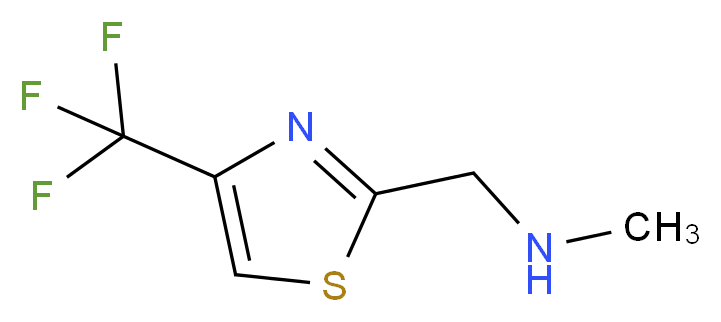 methyl({[4-(trifluoromethyl)-1,3-thiazol-2-yl]methyl})amine_Molecular_structure_CAS_)