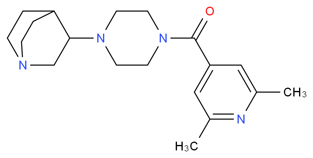 3-[4-(2,6-dimethylisonicotinoyl)piperazin-1-yl]quinuclidine_Molecular_structure_CAS_)