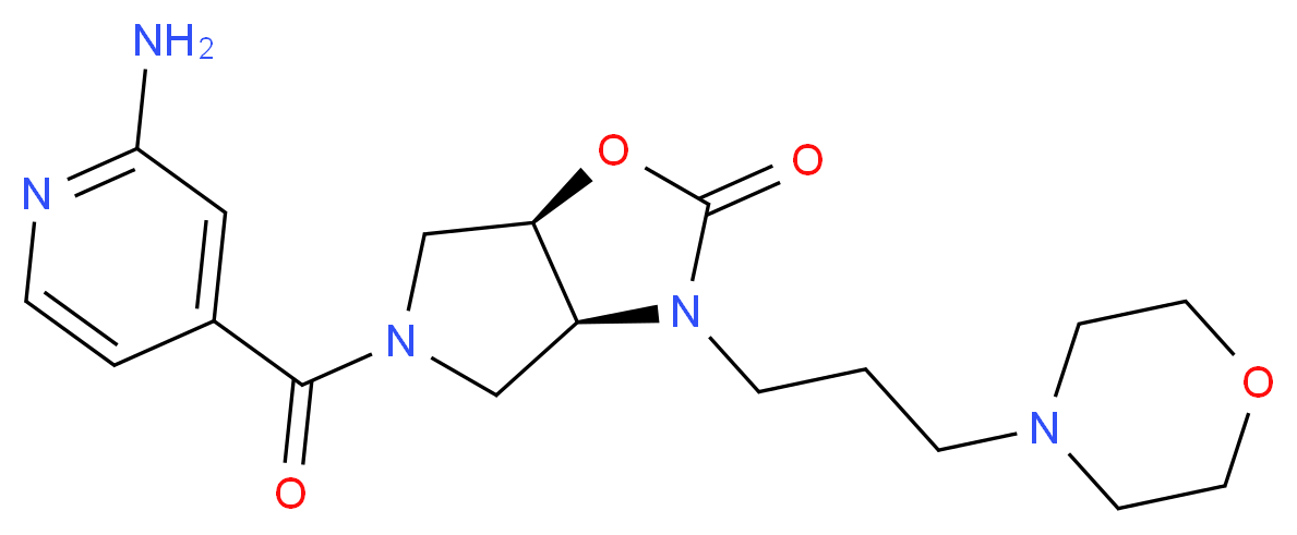 (3aS*,6aR*)-5-(2-aminoisonicotinoyl)-3-(3-morpholin-4-ylpropyl)hexahydro-2H-pyrrolo[3,4-d][1,3]oxazol-2-one_Molecular_structure_CAS_)