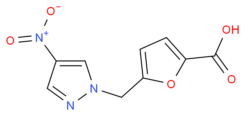 5-(4-Nitro-pyrazol-1-ylmethyl)-furan-2-carboxylic acid_Molecular_structure_CAS_436086-87-2)