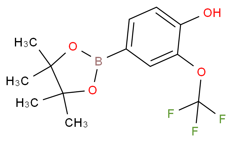 4-(4,4,5,5-tetramethyl-1,3,2-dioxaborolan-2-yl)-2-(trifluoromethoxy)phenol_Molecular_structure_CAS_1350989-48-8)