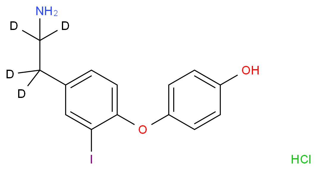 3-Iodothyronamine-(ethylamino-1,1,2,2-d4) hydrochloride_Molecular_structure_CAS_884320-54-1)