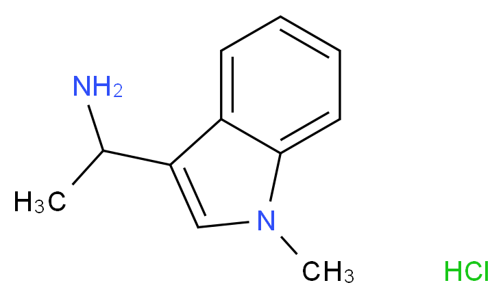 [1-(1-Methyl-1H-indol-3-yl)ethyl]amine hydrochloride_Molecular_structure_CAS_)