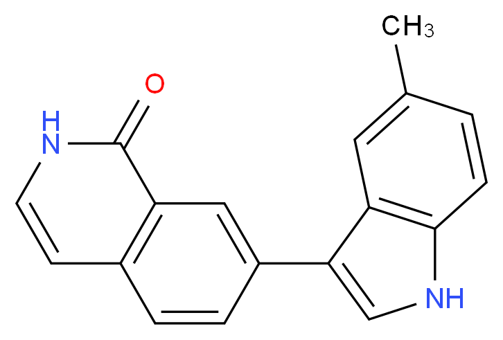 7-(5-methyl-1H-indol-3-yl)isoquinolin-1(2H)-one_Molecular_structure_CAS_)