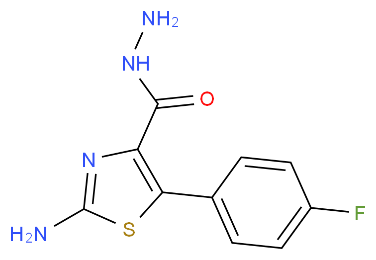 2-Amino-5-(4-fluorophenyl)-1,3-thiazole-4-carbohydrazide_Molecular_structure_CAS_)