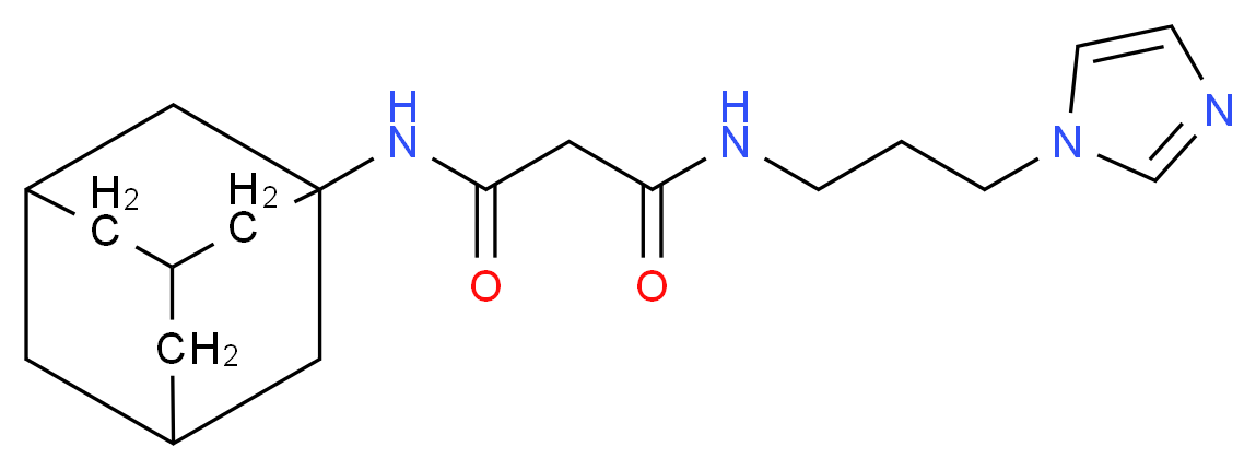 N-1-adamantyl-N'-[3-(1H-imidazol-1-yl)propyl]malonamide_Molecular_structure_CAS_)