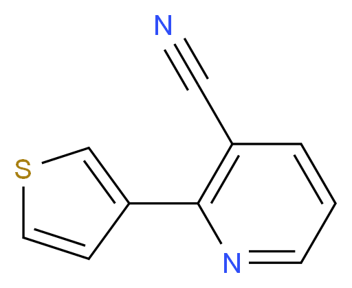 2-(3-Thienyl)nicotinonitrile_Molecular_structure_CAS_)