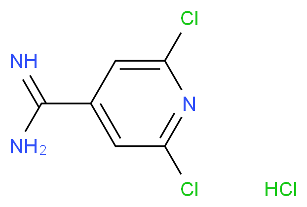 2,6-dichloropyridine-4-carboximidamide hydrochloride_Molecular_structure_CAS_175204-59-8)