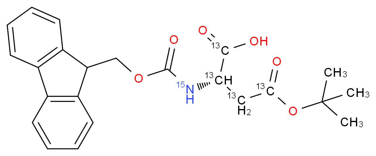 Fmoc-Asp(OtBu)-OH (U-13C4, 15N)_Molecular_structure_CAS_)